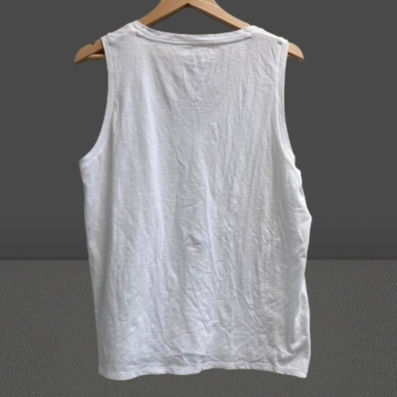 NEW J. Crew Slub Cotton V Neck Tee White XL - Picture 3 of 4